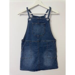Cat Jack Denim Pinafore Dress Girls Blue Jean Jumper Overall Skirt